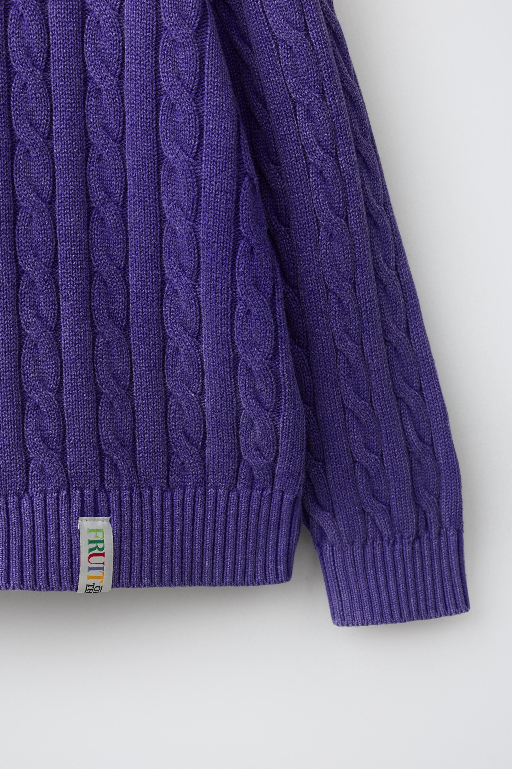 PULL EN MAILLE À TORSADES FRUIT OF THE LOOM™